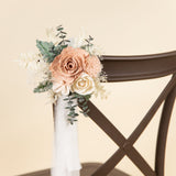 Luxe Blush Chiffon Chair Decoration