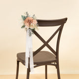 Luxe Blush Chiffon Chair Decoration