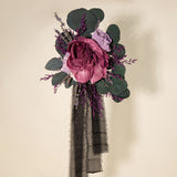 Luxe Peony Chiffon Chair Decoration