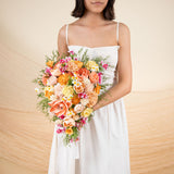 Summer Sunset Cascade Bouquet