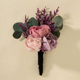 Luxe Peony Simple Boutonniere