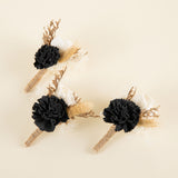 Retro Modern Boutonniere (Set Of 3)