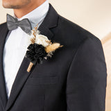 Retro Modern Boutonniere (Set Of 3)