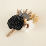 Retro Modern Groom's Boutonniere