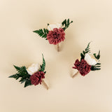 Romance Boutonniere (Set Of 3)