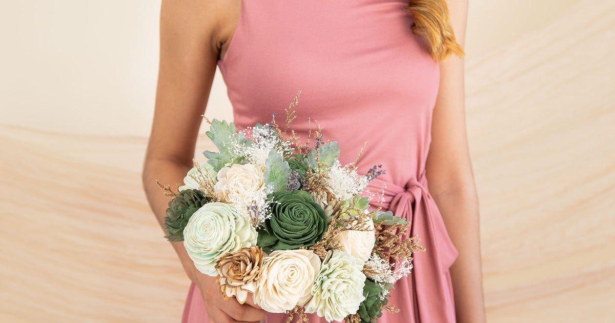 Silver Sage Bridesmaid Bouquet*