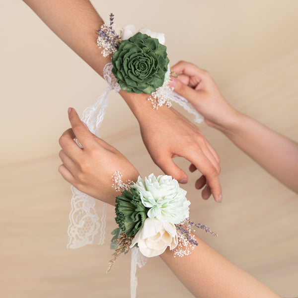 Silver Sage Corsage (Set of 3) – Sola Wood Flowers