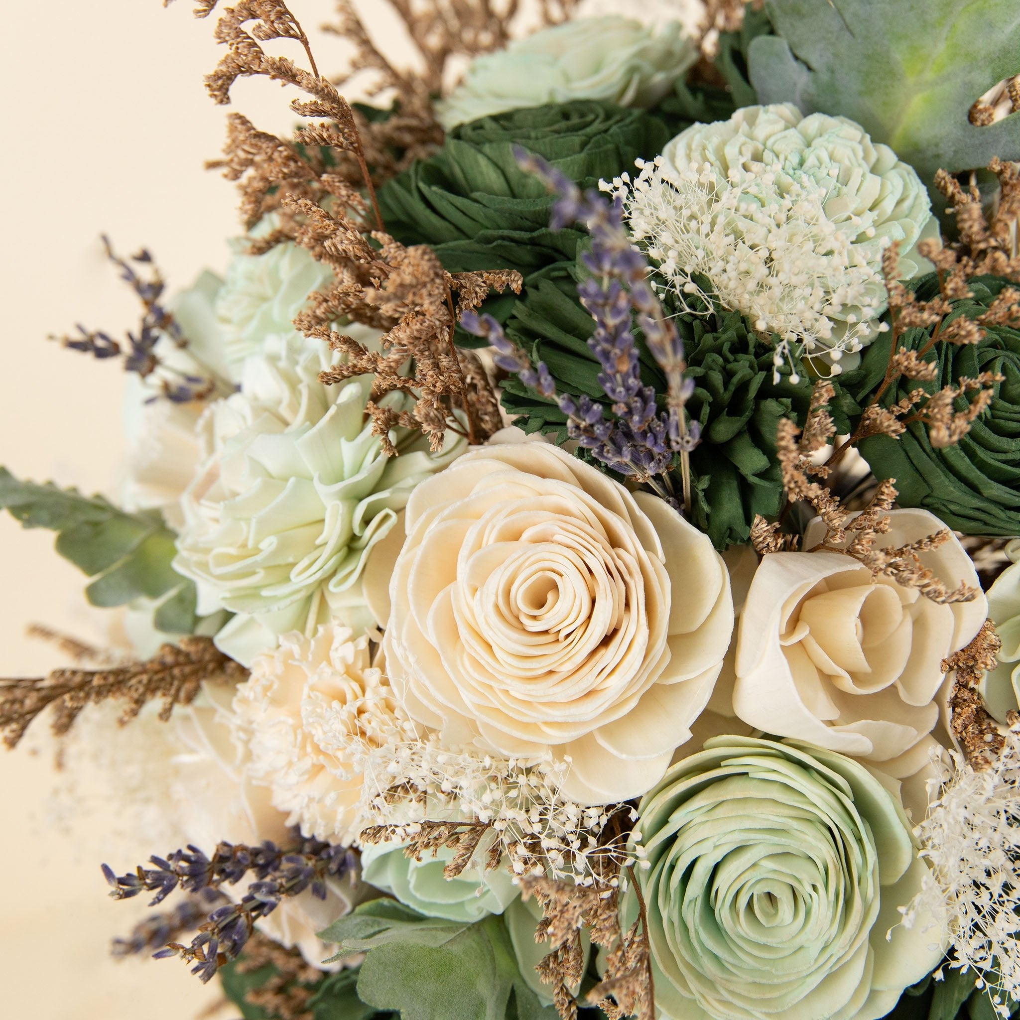Extra Large Cascade Bouquet - Silver Sage – Sola Wood Flowers