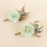 Silver Sage Father's Boutonniere (Set of 2)