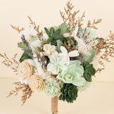 Wild Style Silver Sage Bridal Bouquet