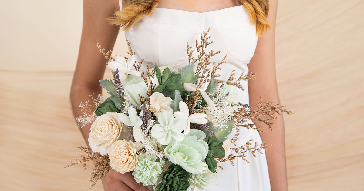 Wild Style Silver Sage Bridal Bouquet*