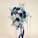Blue Snow Cascade Bouquet