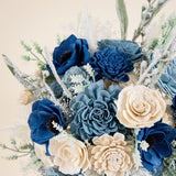 Blue Snow Cascade Bouquet