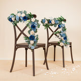 Blue Snow Chair Decor (Set of 2)