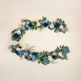 Blue Snow Garland