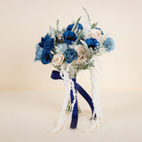 Blue Snow Bridal Bouquet