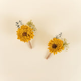 Sunflower Daze Father's Boutonniere (Set of 2)