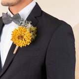 Sunflower Daze Father's Boutonniere (Set of 2)