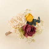 Sunflower Daze Groom's Boutonniere