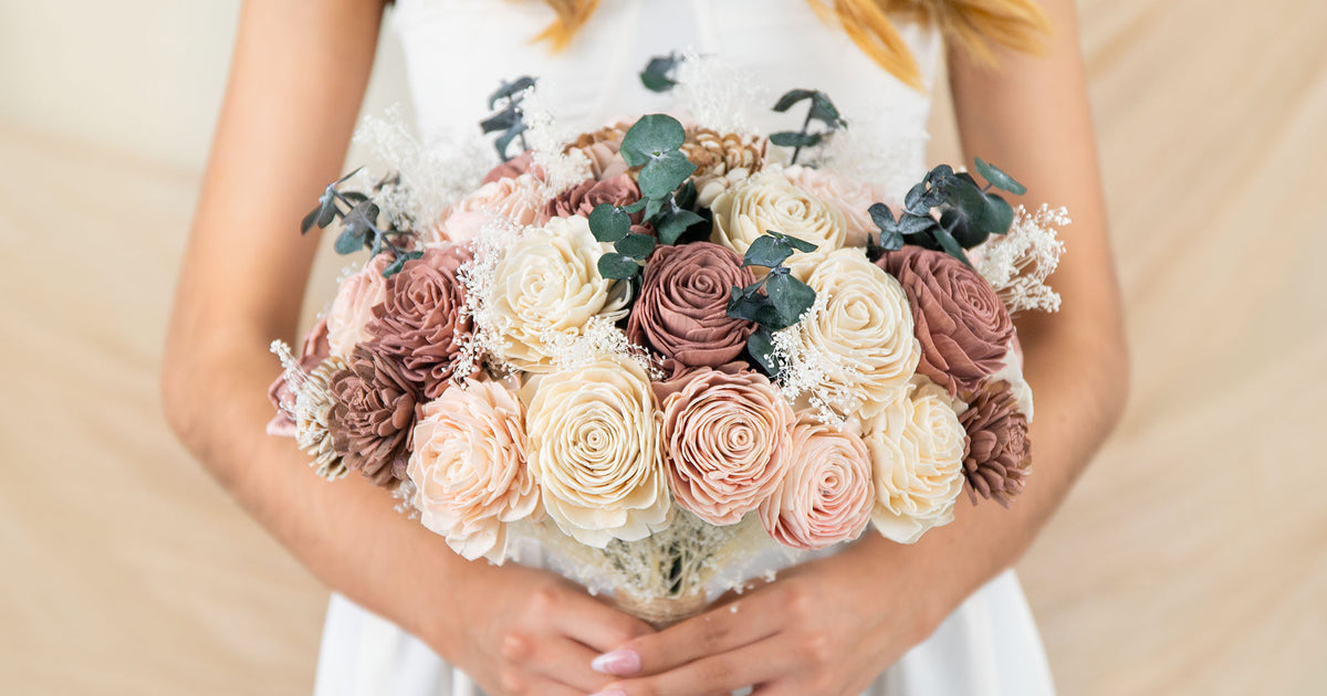 The Best Bridal Bouquet – Sola Wood Flowers display picture 1