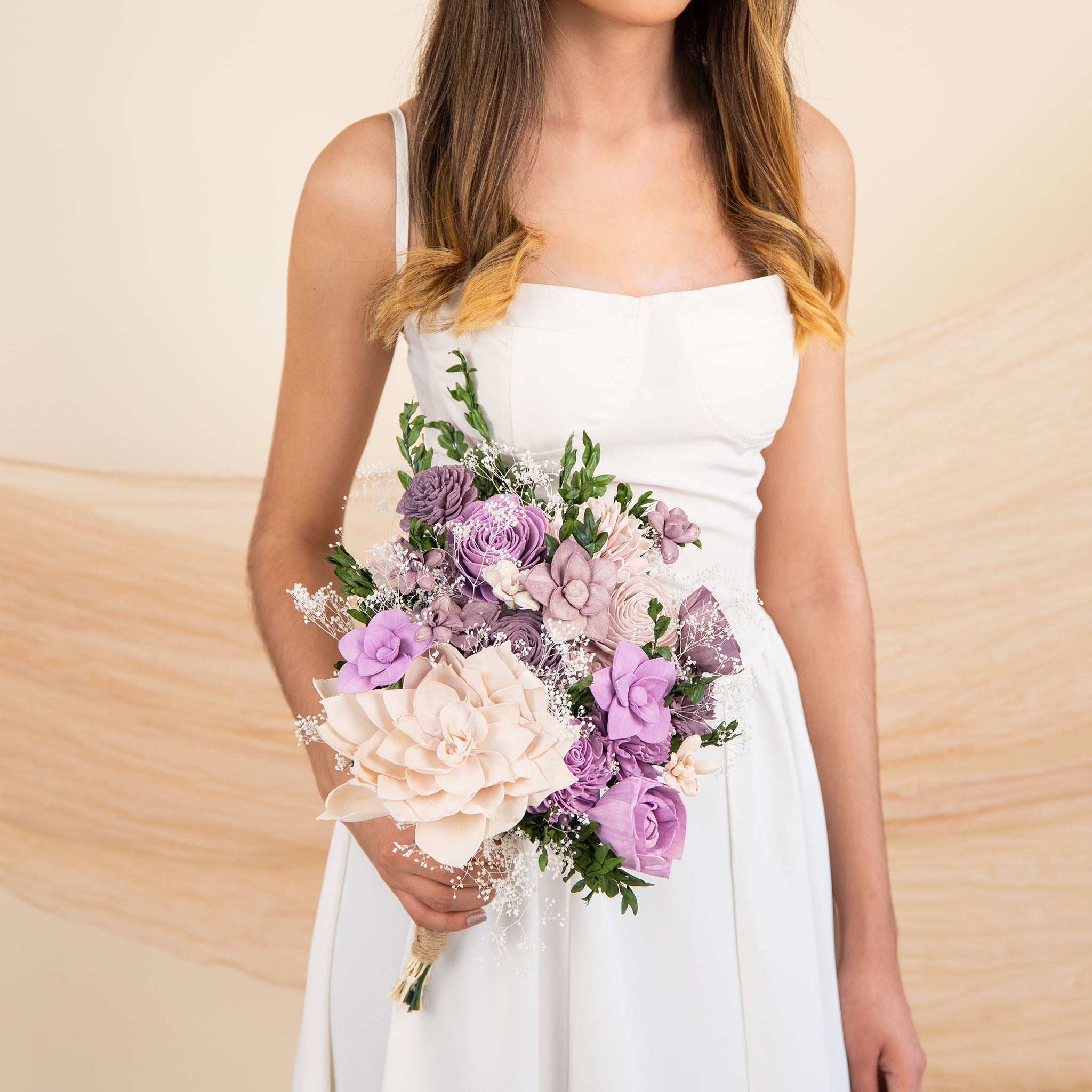 Wild Style Zen Garden Bridal Bouquet – Sola Wood Flowers