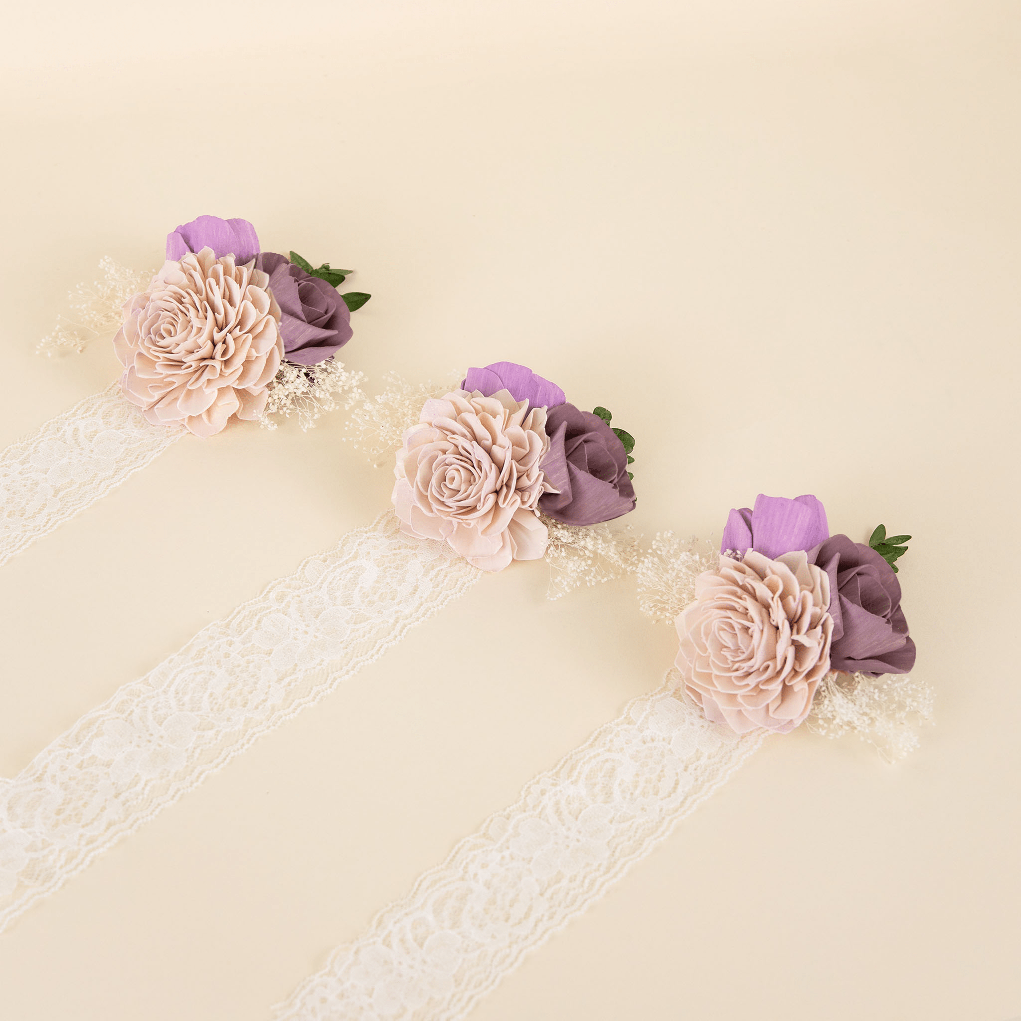 Zen Garden Corsage (Set Of 3) – Sola Wood Flowers