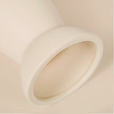 White Ceramic Vase - 8.25"