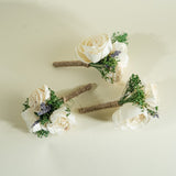 All Natural Boutonniere (Set Of 3) - Sola Wood Flowers