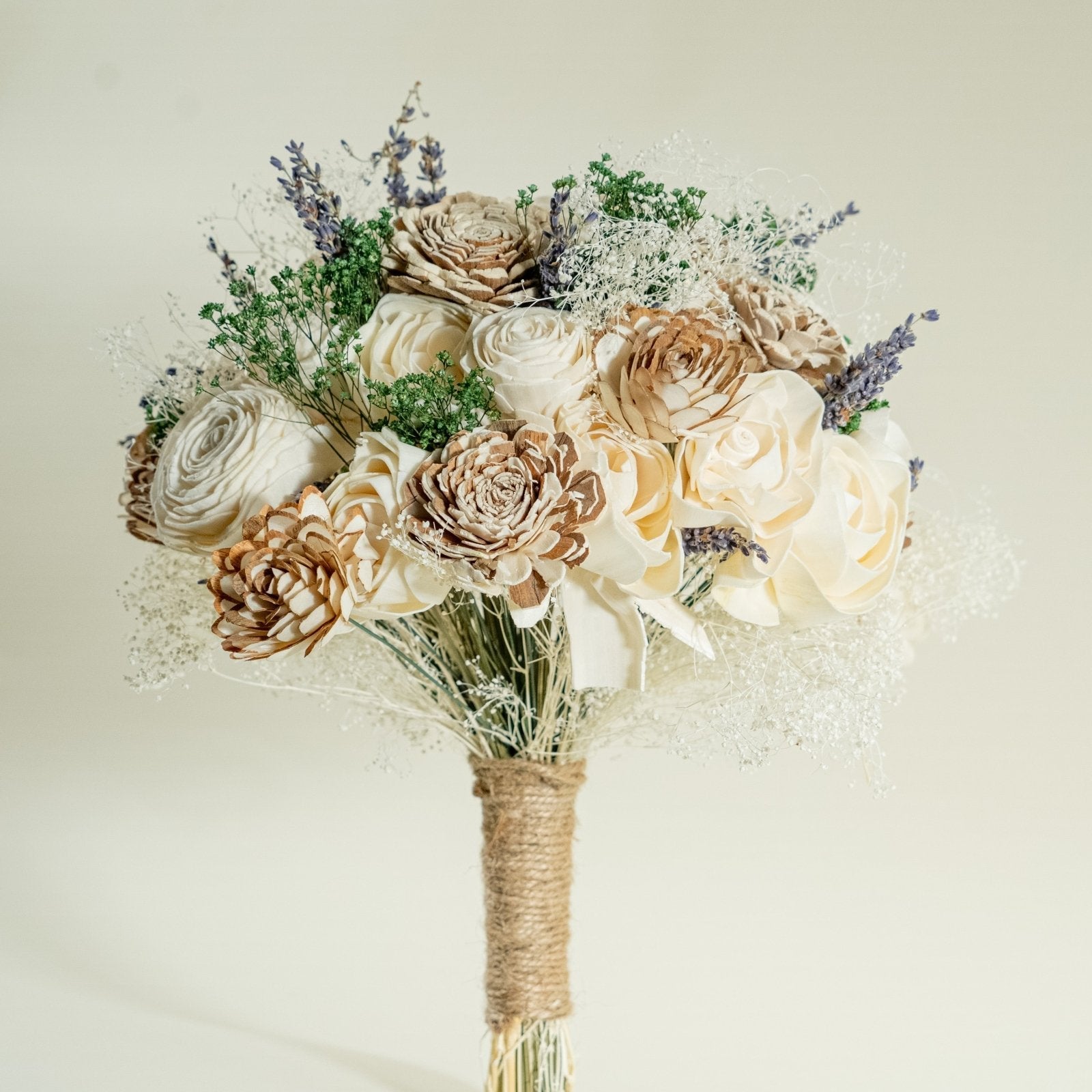 All Natural Bridal Bouquet – Sola Wood Flowers