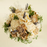 All Natural Bridesmaid Bouquet - Sola Wood Flowers