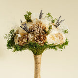 All Natural Bridesmaid Bouquet - Sola Wood Flowers