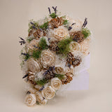 All Natural Cascade Bouquet - Sola Wood Flowers