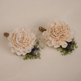 All Natural Father's Boutonniere (Set of 2) - Sola Wood Flowers