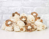Altar Flowers Raw Assortment (50 Flowers) - Sola Wood Flowers