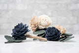 Anchored In Love Boutonniere Kit (Set of 3) - Sola Wood Flowers