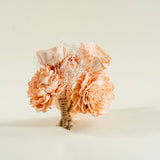 Bashful Beauty Boutonniere (Set of 3) - Sola Wood Flowers