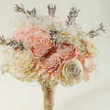 Bashful Beauty Bridesmaid Bouquet - Sola Wood Flowers