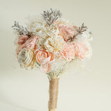 Bashful Beauty Bridesmaid Bouquet - Sola Wood Flowers