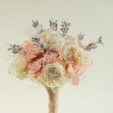 Bashful Beauty Bridesmaid Bouquet - Sola Wood Flowers