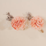 Bashful Beauty Father's Boutonniere (Set of 2) - Sola Wood Flowers