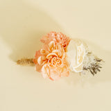Bashful Beauty Groom's Boutonniere - Sola Wood Flowers