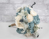 Beautiful Blues Bouquet - Sola Wood Flowers
