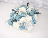 Beautiful Blues Centerpiece - Sola Wood Flowers
