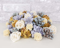 Blue Lemon Mini Assortment - Sola Wood Flowers