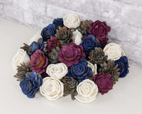 Blueberry Plum Assortment - Sola Wood Flowers