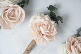 Blush Beauty Boutonniere Kit (Set of 3) - Sola Wood Flowers