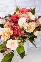 Blushing River Cascade Bouquet - Sola Wood Flowers