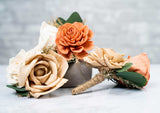 Boho Bliss Boutonniere (Set Of 3) - Sola Wood Flowers