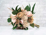 Boho Bliss Bridesmaid Bouquet - Sola Wood Flowers