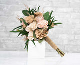 Boho Bliss Bridesmaid Bouquet - Sola Wood Flowers